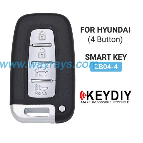 Keydiy ZB04-4 smart remote middle slot，For 46.47.48.49.4A、MQB48、5C chip types, match it to the car after generating it