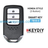 Keydiy ZB10-3 smart remote，For 46.47.48.49.4A、MQB48、5C chip types, match it to the car after generating it