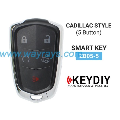 Keydiy ZB05-5 smart remote，For 46.47.48.49.4A、MQB48、5C chip types, match it to the car after generating it