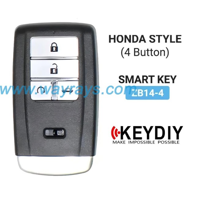 Keydiy ZB14-4 smart remote，For 46.47.48.49.4A、MQB48、5C chip types, match it to the car after generating it