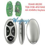 For Hyundai 2024 Kona 95440-BE200 TQ8-FOB-4F61M43 4A chip with 434mhz keyless 7 button key