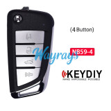 Keydiy NB59-4 wireless multigunction remote,with NXP7926 chip, mainlyused for generating various 46.47electronic chip procedures
