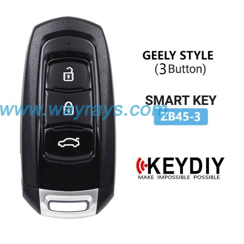 Keydiy ZB45-3 smart remote，For 46.47.48.49.4A、MQB48、5C chip types, match it to the car after generating it