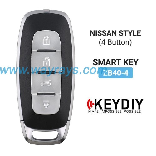 Keydiy ZB40-4 smart remote，For 46.47.48.49.4A、MQB48、5C chip types, match it to the car after generating it