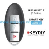 Keydiy ZB03-3 smart remote，For 46.47.48.49.4A、MQB48、5C chip types, match it to the car after generating it