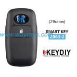 Keydiy ZB63-2 smart remote，For 46.47.48.49.4A、MQB48、5C chip types, match it to the car after generating it