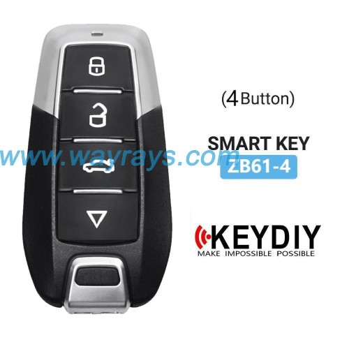 Keydiy ZB61-4 smart remote，For 46.47.48.49.4A、MQB48、5C chip types, match it to the car after generating it