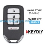 Keydiy ZB10-5 smart remote，For 46.47.48.49.4A、MQB48、5C chip types, match it to the car after generating it