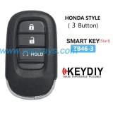 Keydiy ZB46-3 smart remote-Start，For 46.47.48.49.4A、MQB48、5C chip types, match it to the car after generating it