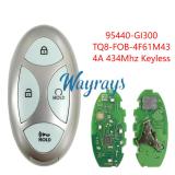 For Hyundai 2024-2025 IONIQ 5 95440-GI300 4A chip with 434mhz keyless 4 button key