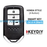 Keydiy ZB10-4 smart remote start，For 46.47.48.49.4A、MQB48、5C chip types, match it to the car after generating it