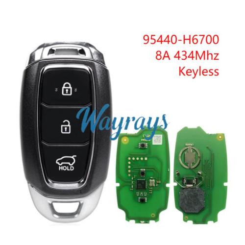 For Hyundai 2021 Verna 95440- H6700 8A chip with 434mhz keyless 3 button SUV remote key