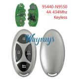 For Hyundai Tucson 95440-N9550 4A chip with 434mhz keyless 4 button key
