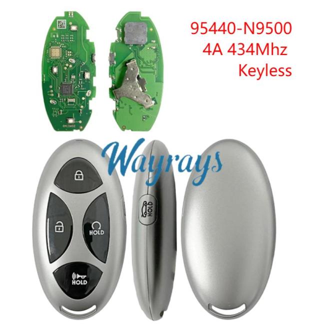 For Hyundai 2024 Tucson 95440-N9500 4A chip with 434mhz keyless 5 button key