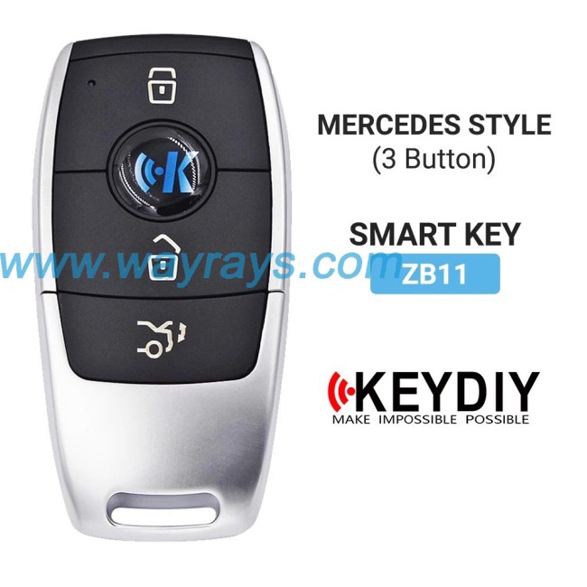 Keydiy ZB11-3 smart remote，For 46.47.48.49.4A、MQB48、5C chip types, match it to the car after generating it