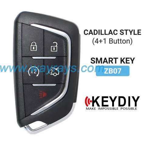 Keydiy ZB07-5 smart remote，For 46.47.48.49.4A、MQB48、5C chip types, match it to the car after generating it