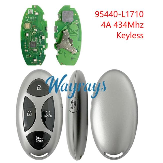 For Hyundai 2023 Sonata 95440-L1710 4A chip with 434mhz keyless 5 button key