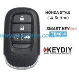 Keydiy ZB46-4 smart remote-start，For 46.47.48.49.4A、MQB48、5C chip types, match it to the car after generating it