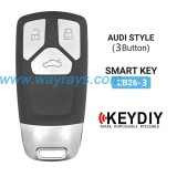 Keydiy ZB26-3 smart remote，For 46.47.48.49.4A、MQB48、5C chip types, match it to the car after generating it