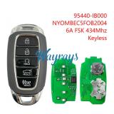 For Hyundai 21-23 Elantra 95440-IB000 6A chip with FSK 434mhz keyless 5 button key