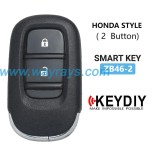 Keydiy ZB46-2 smart remote，For 46.47.48.49.4A、MQB48、5C chip types, match it to the car after generating it