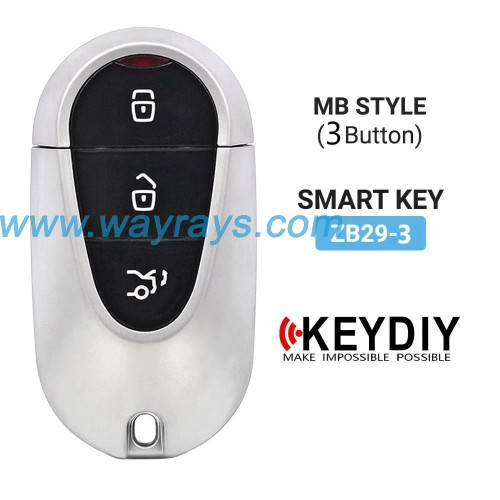 Keydiy ZB29-3 smart remote，For 46.47.48.49.4A、MQB48、5C chip types, match it to the car after generating it