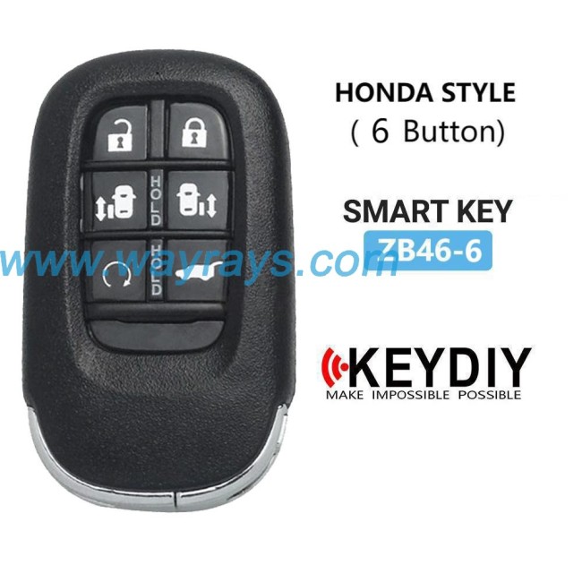 Keydiy ZB46-6 smart remote-slide door,For 46.47.48.49.4A、MQB48、5C chip types, match it to the car after generating it