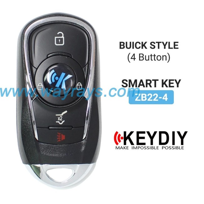 Keydiy ZB22-4 smart remote，For 46.47.48.49.4A、MQB48、5C chip types, match it to the car after generating it