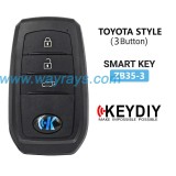 Keydiy ZB35-3 smart remote，For 46.47.48.49.4A、MQB48、5C chip types, match it to the car after generating it