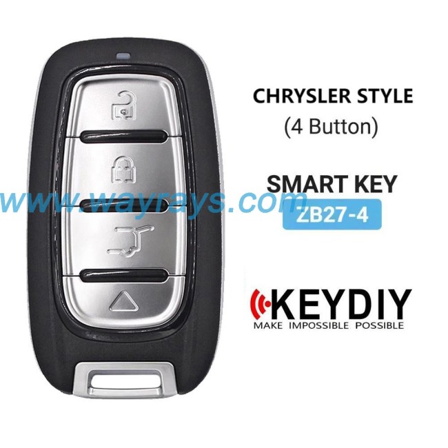 Keydiy ZB27-4 smart remote,For 46.47.48.49.4A、MQB48、5C chip types, match it to the car after generating it