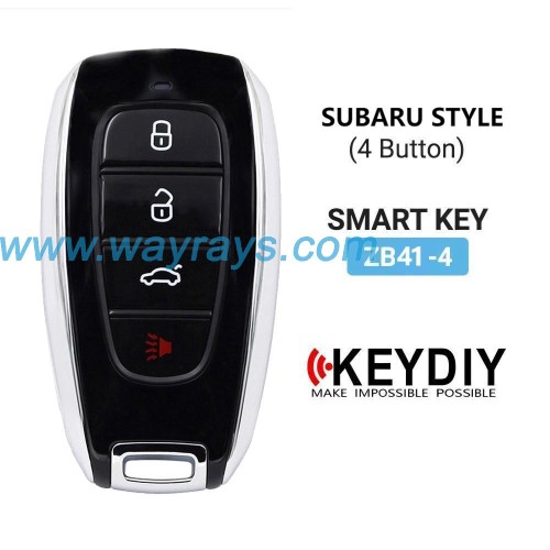 Keydiy ZB41-4 smart remote，For 46.47.48.49.4A、MQB48、5C chip types, match it to the car after generating it