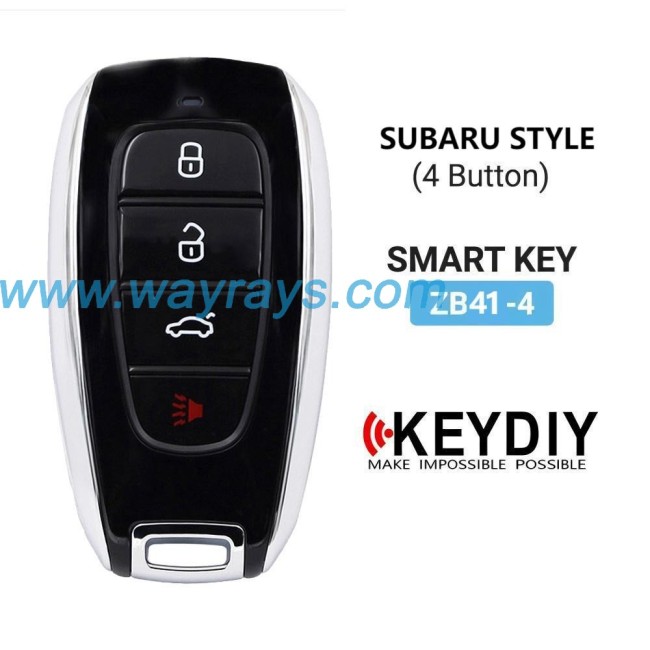 Keydiy ZB41-4 smart remote，For 46.47.48.49.4A、MQB48、5C chip types, match it to the car after generating it