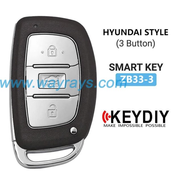 Keydiy ZB33-3 smart remote，For 46.47.48.49.4A、MQB48、5C chip types, match it to the car after generating it