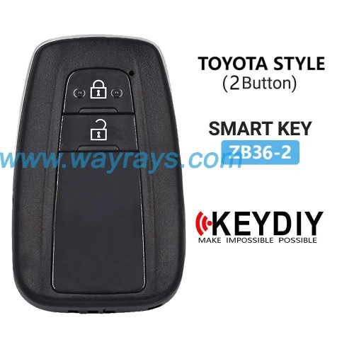 Keydiy ZB36-2 smart remote，For 46.47.48.49.4A、MQB48、5C chip types, match it to the car after generating it