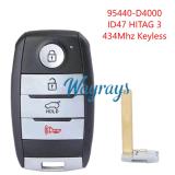 For Kia 95440-D4000 ID47 chip HITAG3 with 434mhz keyless 3+1 button remote key