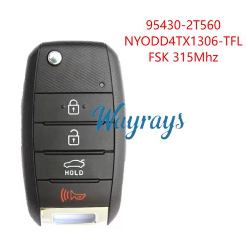 For Kia Optima NYODD4TX1306-TFL FSK 315mhz 3+1 button remote key