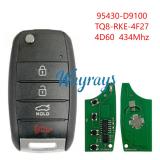 For Kia Sportage 95430-D9100  4D60 chip with 434mhz 3+1 button remote key