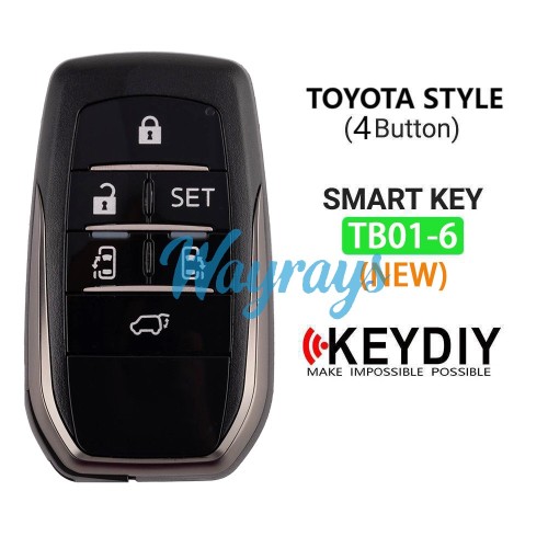 Keydiy TB01-6(NEW) smart remote,for 8A Smart Key