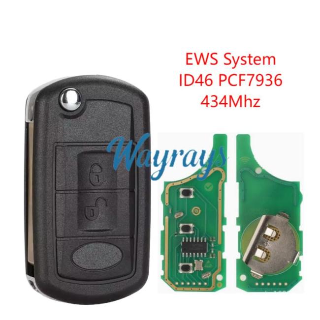 For Lanrover EWS System ID46 chip PCF7936 with 434mhz 3 button remote key