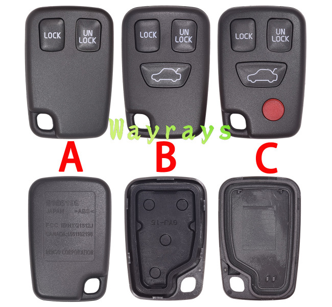 For Volvo key shell without logo
