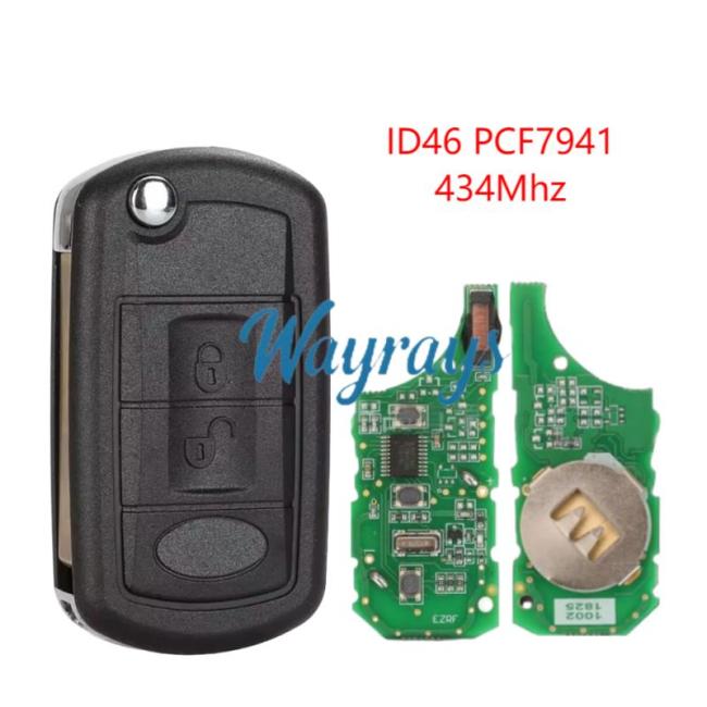 For Landrover Discovery 3 ID46 chip PCF7941 with 434mhz remote key, HU101 blade