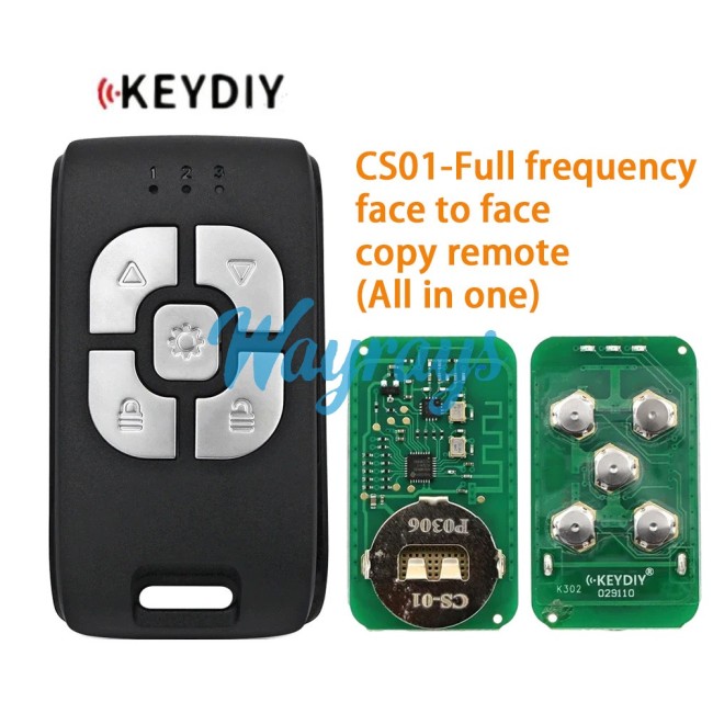 Keydiy CS01-All-in-one Cloud Remote(Face to face),Support 225-915MHz,Can work for different garagedoors,electromobiles and other remotes