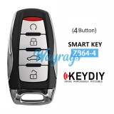Keydiy ZB64-4 smart remote，For 46.47.48.49.4A、MQB48、5C chip types, match it to the car after generating it