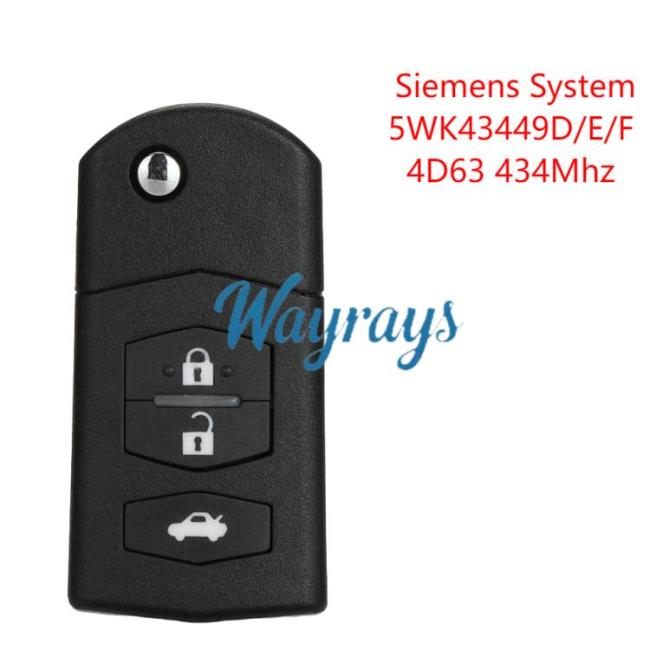 For Mazda M6 Model 41797 (MD1) 4D63 chip with 315mhz 2 button remote key