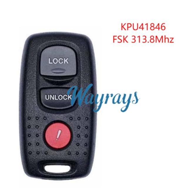 For Mazda KPU41846 FSK 313.8mhz 2+1 button remote key