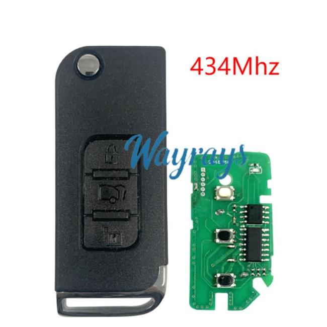 For Mahindra 434mhz 3 button remote key,no chip