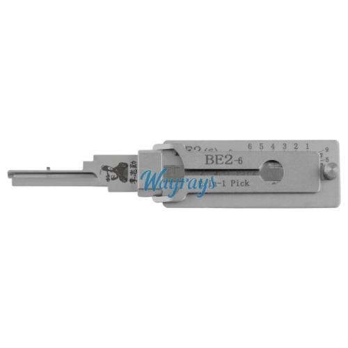 Lishi BE2-6 BEST 2 in 1 lock pick decoder tool.Support USA residential decoder