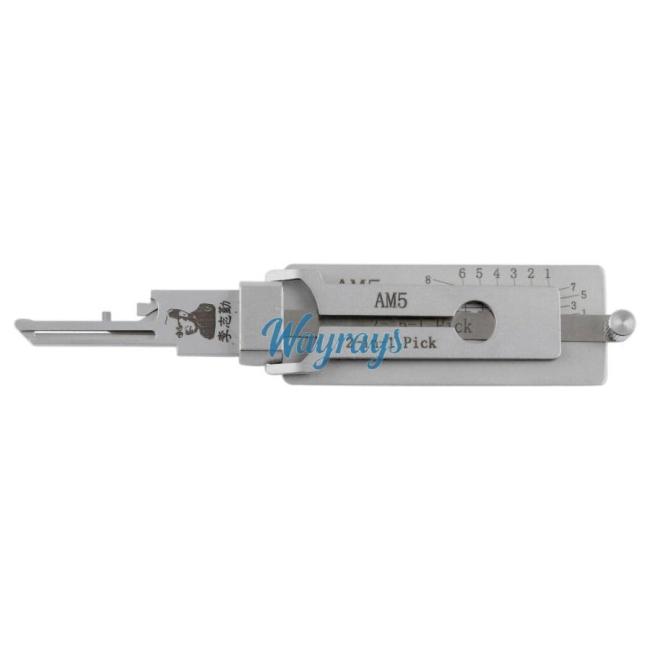 Lishi AM5 2 in 1 lock pick decoder tool.Support USA residential padlock decoder