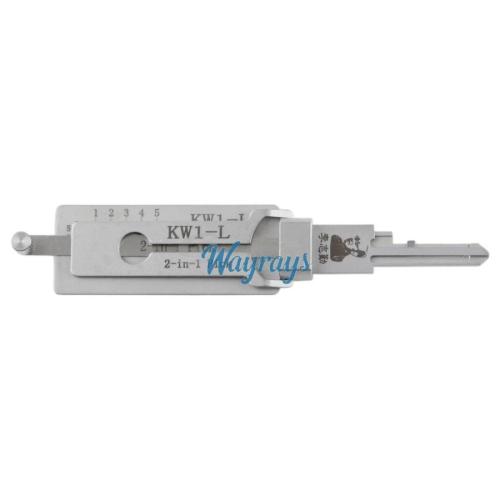 Lishi KW1-L Kwikset 2 in 1 lock pick decoder tool.Support USA Kwikset residential decoder