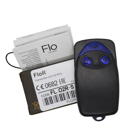 NiceFlor-S 433.92MHz rolling code wireless remote control for roller shutter garage doors.